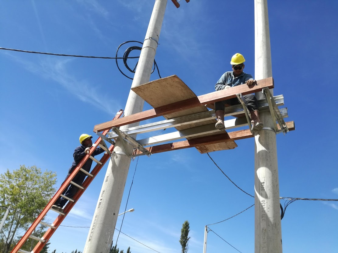 Trabajos de instalación en altura