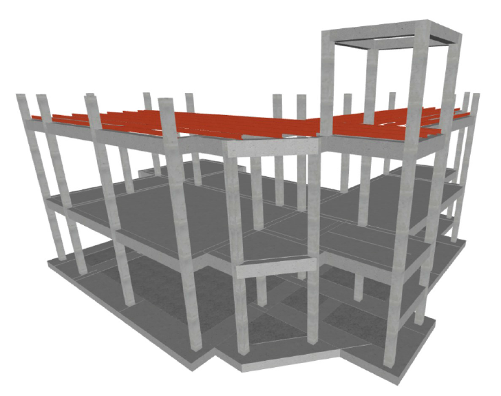 Modelo estructural de edificio